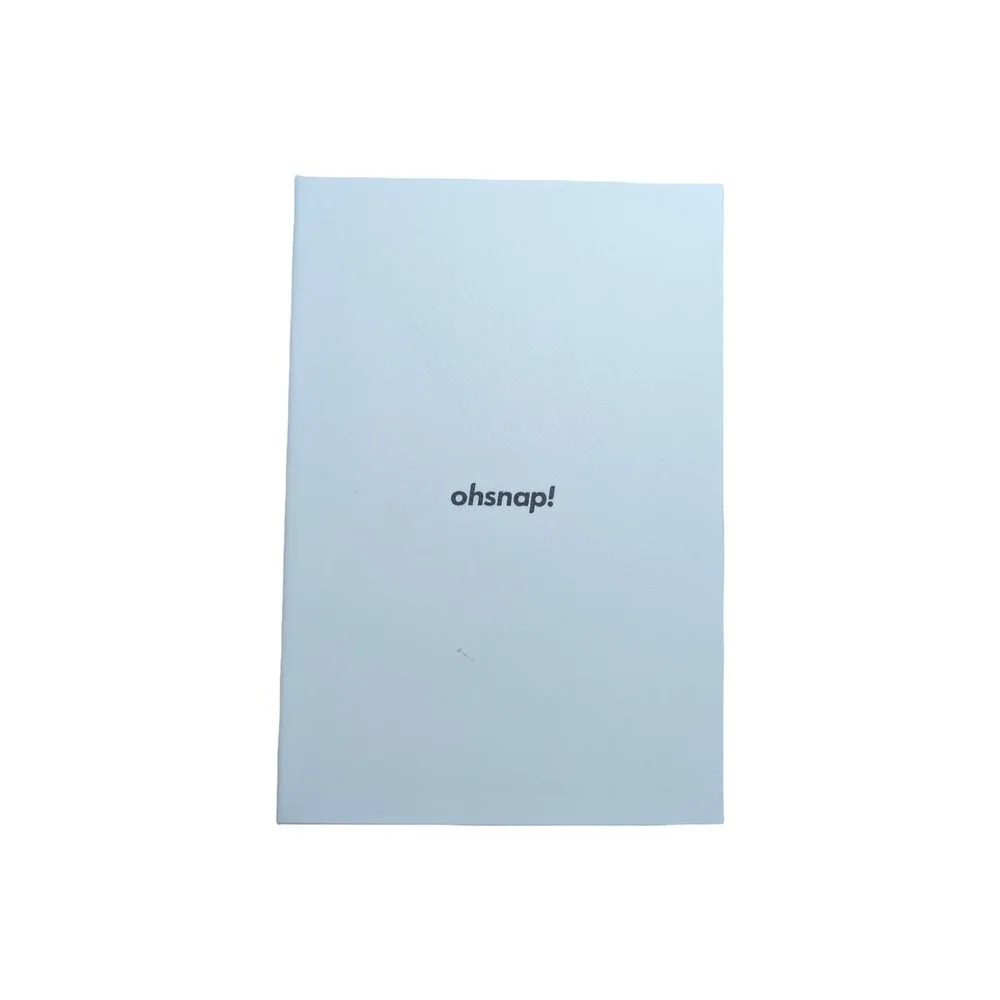 Gg4-O OhSnap Snap Magnetic MagSafe Phone Grip RFID Card Wallet - Boring Black